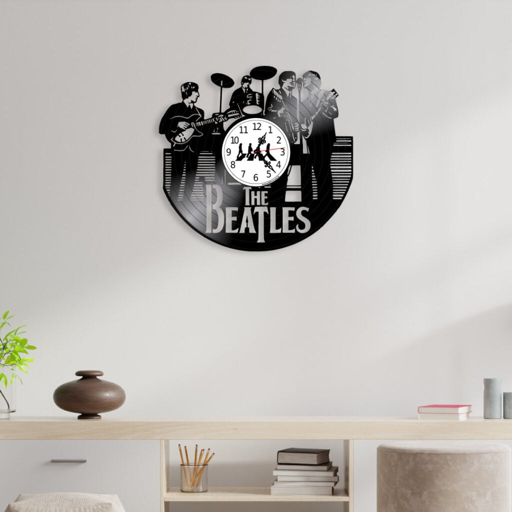 Relógio Beatles de vinil