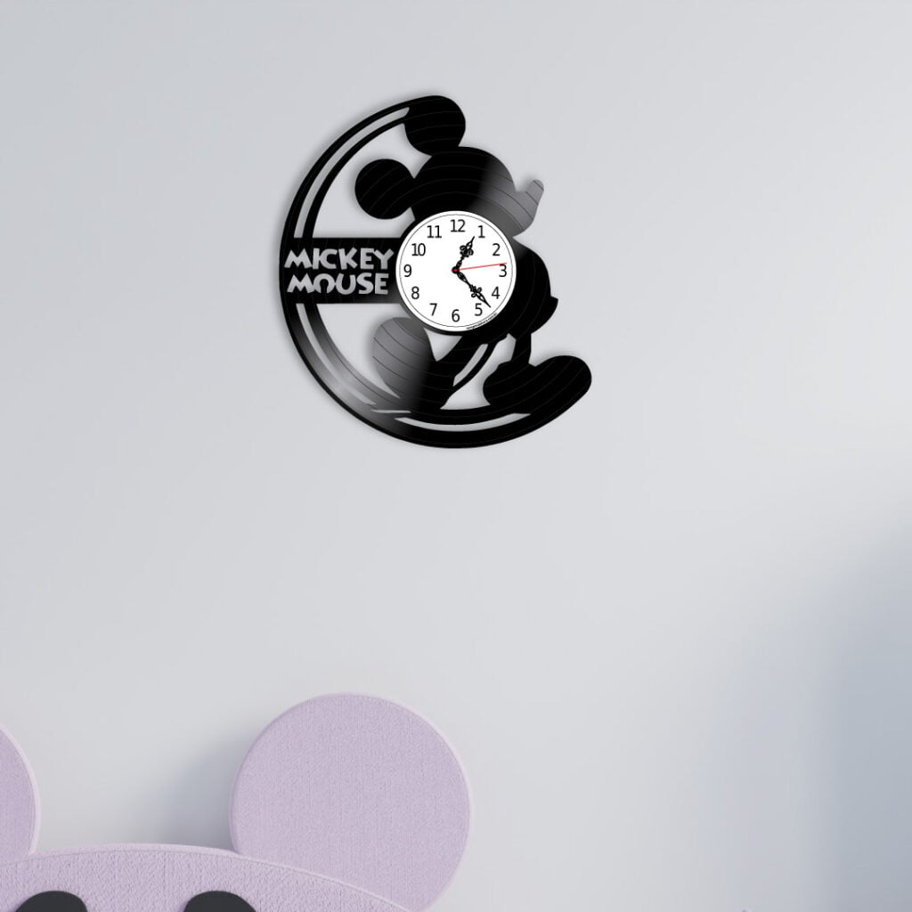 Relógio Mickey de vinil