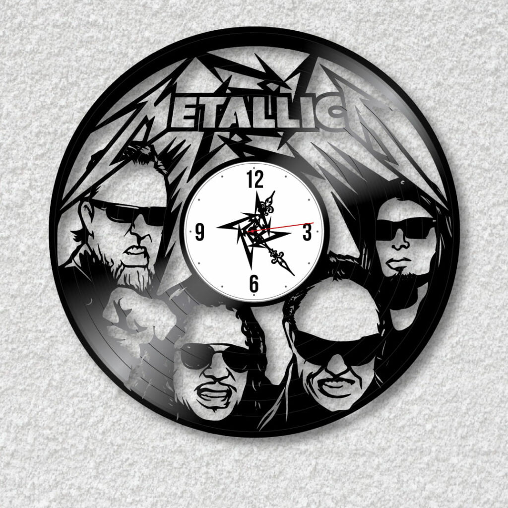 Relógio Metallica de vinil