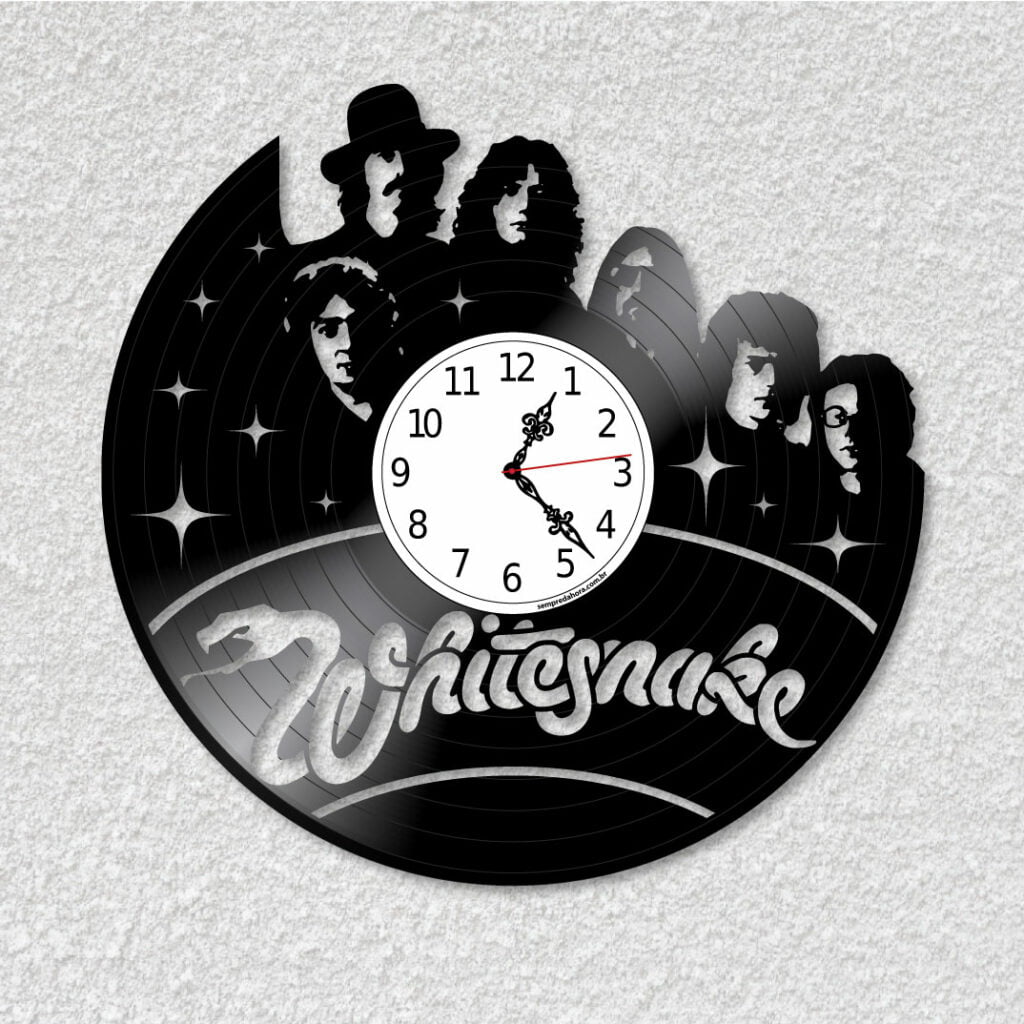 Relógio Whitesnake de vinil